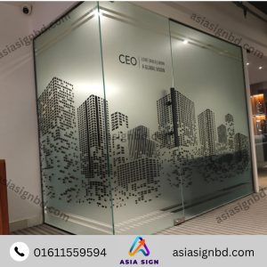 3D Glass Sticker for Thai Glass Partition